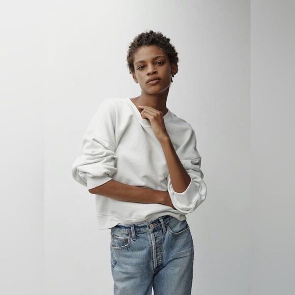 NWT Agolde Riley Blue Jeans High Rise Crop Ankle Straight Leg Size 24 - Picture 4 of 14